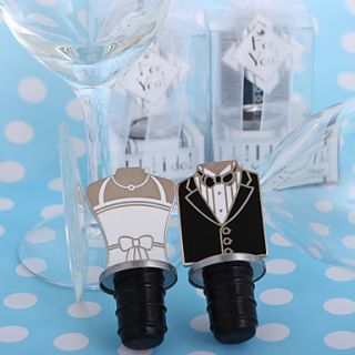 I Do I Do Bride and Groom Bottle Stoppers(set of 2)