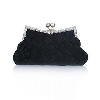 Silk Shell With Rhinestone Party Handbags/ Clutches More Colors Available