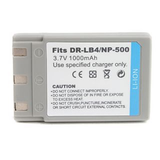 1000mAh 3.7V Digital Camera Battery DR LB4/NP500 for KONICA KD310 and More