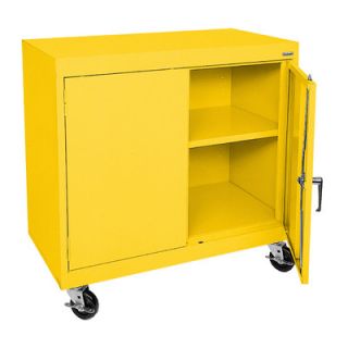 Sandusky Transport 36 Work Height Storage Cabinet TA11361830 Finish Yellow