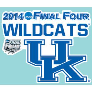 Kentucky Wildcats Wincraft 2014 Final 4 4x4 Perfect Cut Decal