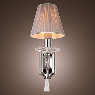 Elegant Wall Light with Crystal Drops