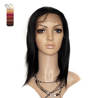 Full Lace Short Yaki Straight 100% India Reme Hair Wig Multiple Colors To Choose