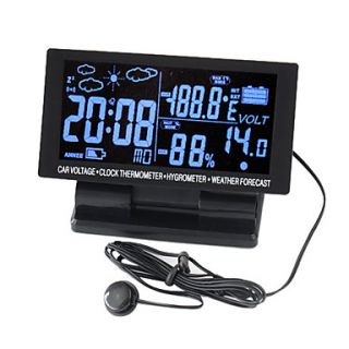 LCD Screen Digital Clock with Thermometer Hygrometer