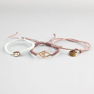 3 Piece Infinity/Arrow Braided Bracelets Brown Combo One Size For Wome