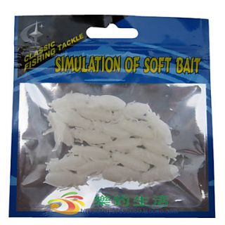 Soft Bait Insect 25MM 1G Sinking Plastic Fishing Lure (20 pcs)