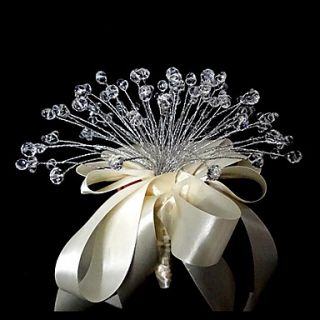 Elegant Free form Crystal Wedding Bridal Bouquet