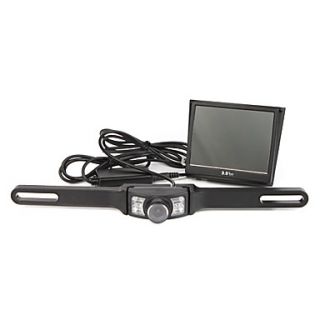 Wireless Rearview Parking Monitor with Wide Angle Camera (3.5 Inch LCD Screen)