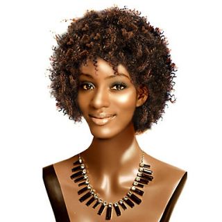 Capless Short Top Grade Synthetic Curly Wig