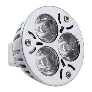 MR16 3x1W 300LM 6000K Natural White Light LED Spot Bulb (12V)