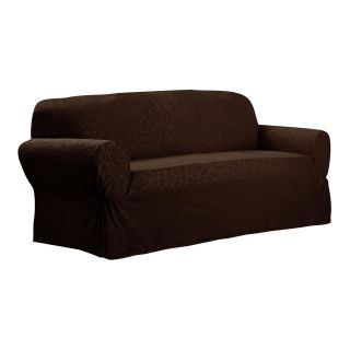 James Leaf 1 pc. Loveseat Slipcover, Chocolate (Brown)