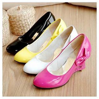 PU Leather 6cm Wedge Princess Lolita Shoes with Heart Hollow