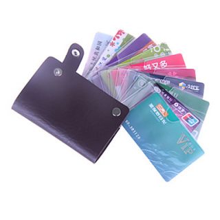 Utility Leather Pouch Card Case Holder (Random Color)