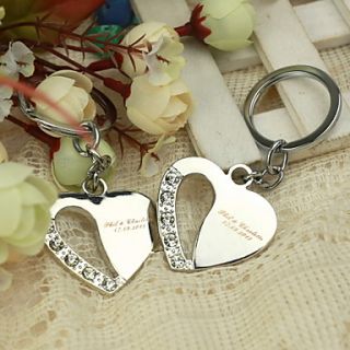 Personalized Heart Theme Keyrings (Set of 4)