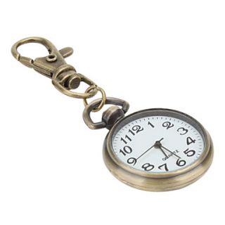 Unisex Alloy Analog Quartz Keychain Watch (Bronze)