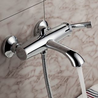 Sprinkle by Lightinthebox   Contemporary Wall Mount Solid Brass Tub Faucet Chrome Finish