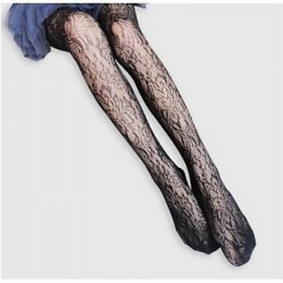 Lace Patterned Nylon Tights