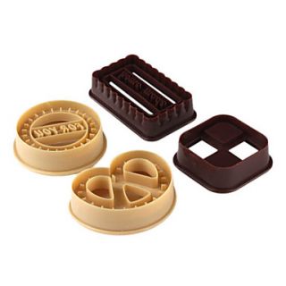Cookie Shaped Biscuit Cutter Mold (4 Pack)