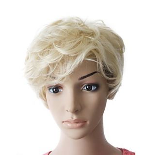 Capless High Quality Synthetic Blonde Short Curly wig