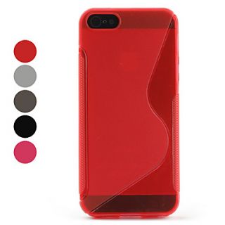 Simple Design TPU Soft Case for iPhone 5 (Assorted Colors)
