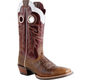 Mens Ariat Wildstock   Adobe Clay/Red Light Full Grain Leather Boots