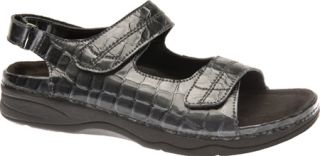 Womens Drew Dora   Charcoal Croc Orthotic Shoes