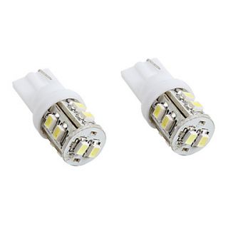 T10 10x1210 SMD White LED for Car Signal Lamps (2 Pack, DC 12V)