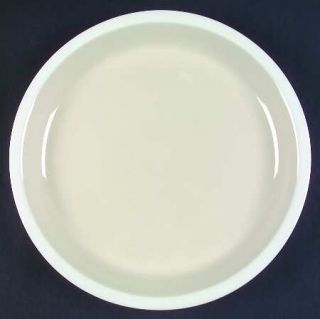 Dansk Creme Brulee Dinner Plate, Fine China Dinnerware   Tan Center,Cream/White