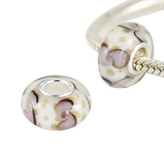 S925 Murano Lampwork Glass Beads(Violet)