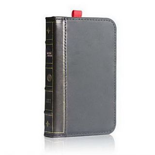 Book Style Genuine Leather Wallet for iPhone 4/4S