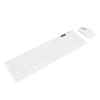 Slim 2.4GHz Wireless Keyboard and Mouse Set with Silicone Keyboard Cover