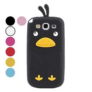 Cute Cartoon Chicken Silicone Case for Samsung Galaxy S3 I9300 (Assorted Colors)