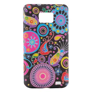 Colorful Flower Ribbon Pattern TPU Case for Samsung Galaxy S2 I9100 (Multi Color)