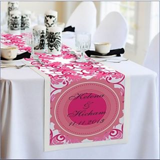 Personalized Reception Desk Table Runner   Peach