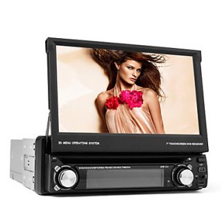 7 inch 1 Din TFT Screen In Dash Car DVD Player With Bluetooth,Navigation Ready GPS,RDS,Detachable Panel,TV Western Europe Map