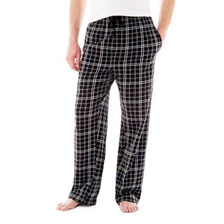 Stafford Knit Pajama Pants Big and Tall, Black, Mens