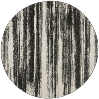 Safavieh Retro Dark Grey/ Light Grey Rug (6 X 6 Round)