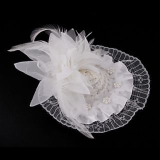 Elegant Tulle With Imitation Pearl Womens Hats