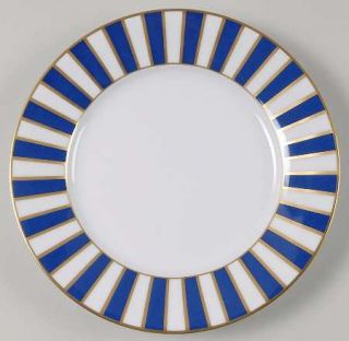Richard Ginori Amadeus Blue Salad Plate, Fine China Dinnerware   Impero,Blue,Whi