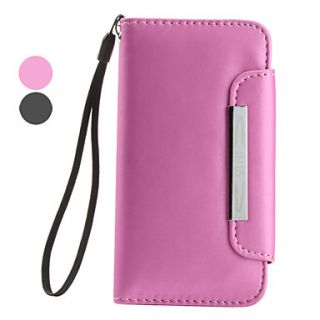 Flash Skin PU Leather Case with Hang Rope for iPhone 5/5S (Assorted Colors)