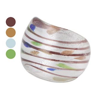 Chromatic Stripe Colored Glaze Ring