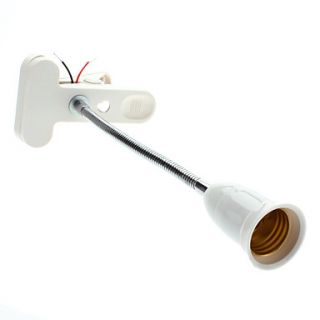 E27 30cm LED Light Bulb Flexible Extend Holder with Clip