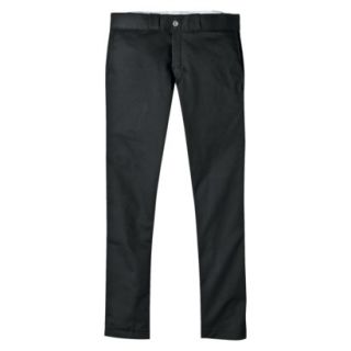 Dickies Mens Skinny Straight Fit Work Pants   Black 38x32