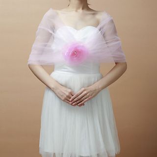 Gorgeous Sleeveless Tulle Special Occasion/ Wedding Wrap/ Shawl (More Colors)