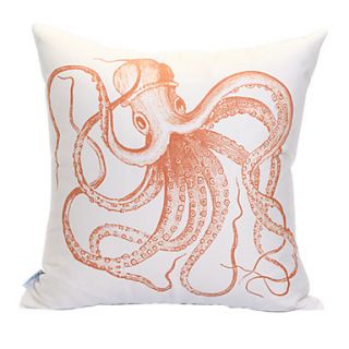 Dancing Octopus Print Decorative Pillow Cover