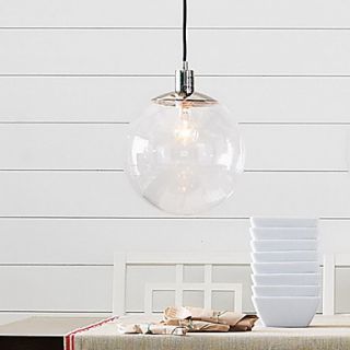 60W E27 Pendent Light in Glass Ball Feature