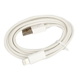 8 Pin Sync and Charge Cable for iPhone 5, iPad Mini, iPad 4, iPods (White, 200cm)