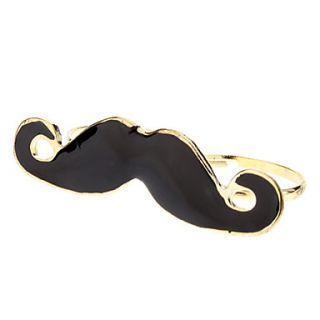 Little Evil Moustache Double Finger Ring