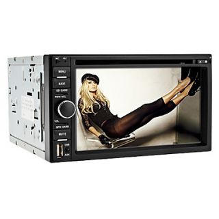 6.2 inch 2 Din TFT Screen In Dash Car DVD Player With Bluetooth,Navigation Ready GPS,RDS,TV,iPod Input