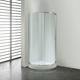 Ove Decors Breeze 34 inch Shower Enclosure With Base And Glass Panels